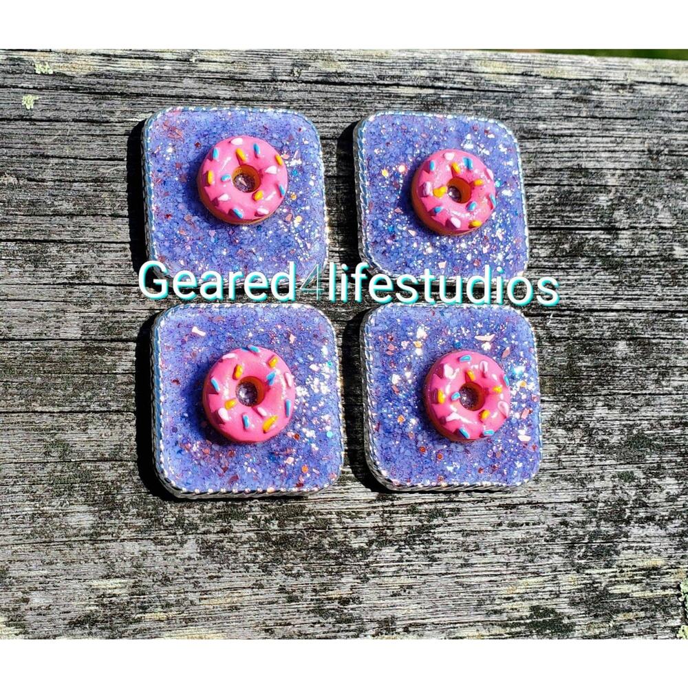 Donut druzy concho, custom conchos, Donut tack conchos western tack